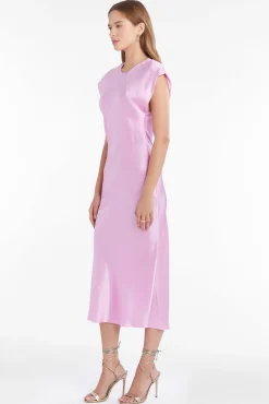 Hot Amanda Uprichard Adina Silk Dress Azalea