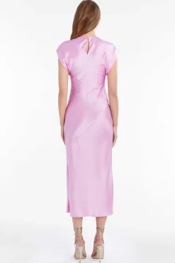 Hot Amanda Uprichard Adina Silk Dress Azalea