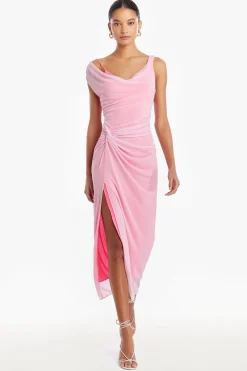 Clearance Amanda Uprichard Aliana Dress LightPink/HotPink