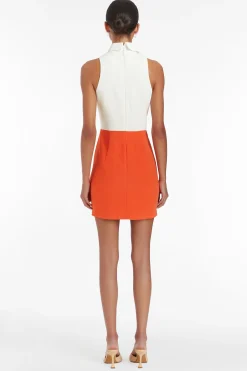 Hot Amanda Uprichard Augusta Romper Ivory/Mandarin