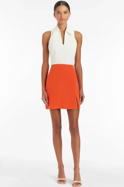 Hot Amanda Uprichard Augusta Romper Ivory/Mandarin