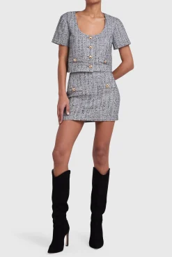 Outlet Amanda Uprichard Benton Top Marble