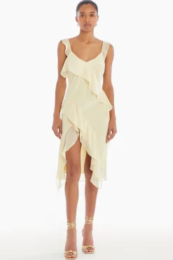 Outlet Amanda Uprichard Cantara Dress Cornsilk