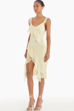 Outlet Amanda Uprichard Cantara Dress Cornsilk