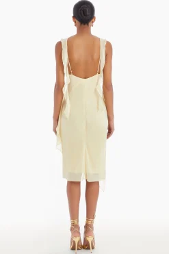 Outlet Amanda Uprichard Cantara Dress Cornsilk