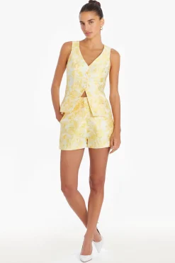 Amanda Uprichard Carnegie Vest ElectricYellow