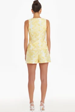 Amanda Uprichard Carnegie Vest ElectricYellow