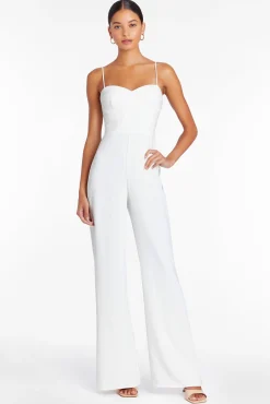 Clearance Amanda Uprichard Champagne Jumpsuit Ivory