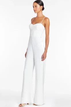 Clearance Amanda Uprichard Champagne Jumpsuit Ivory