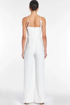 Clearance Amanda Uprichard Champagne Jumpsuit Ivory