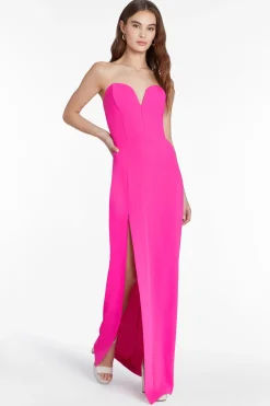 Clearance Amanda Uprichard Cherri Gown HotPink