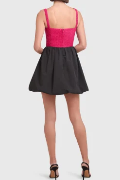 Clearance Amanda Uprichard Christine Dress HotPink/Black