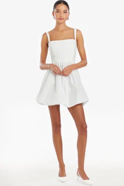 New Amanda Uprichard Christine Dress in Boucle White