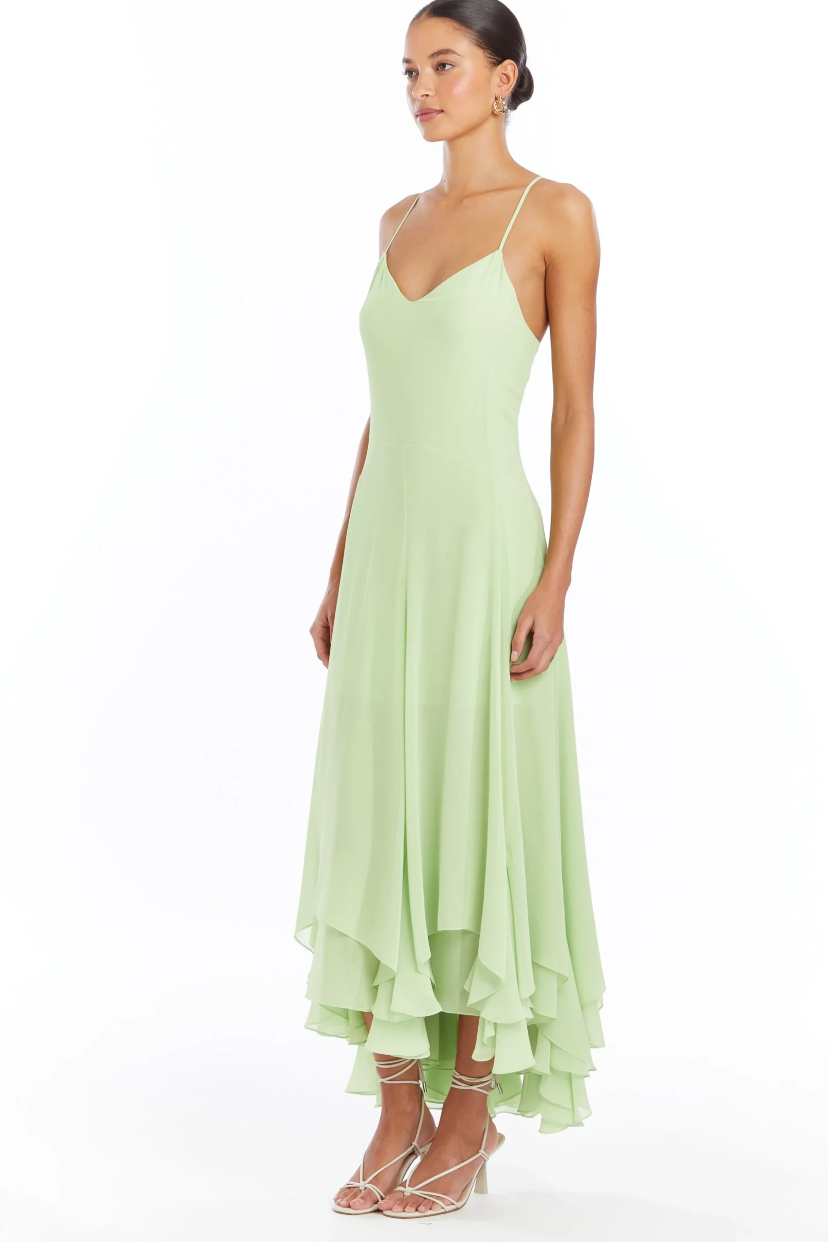 New Amanda Uprichard Clemenza Dress Pear