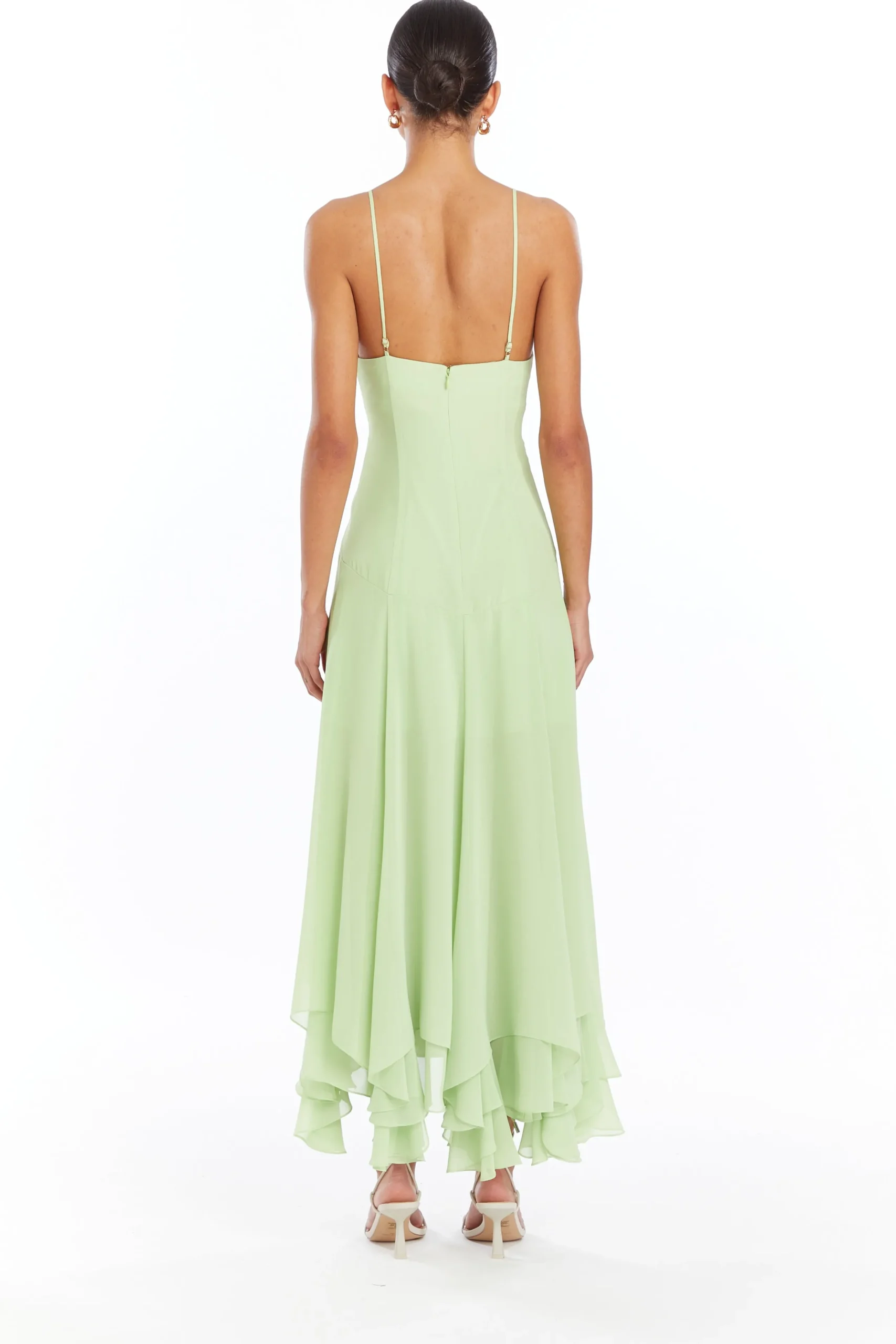 New Amanda Uprichard Clemenza Dress Pear