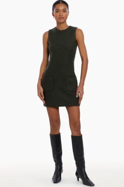 Online Amanda Uprichard Delia Dress DarkGreen