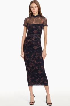 Discount Amanda Uprichard Dominique Dress HarvestPrint