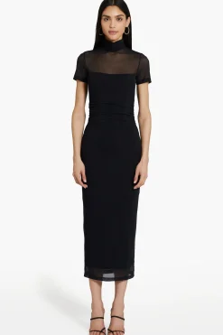 Sale Amanda Uprichard Dominique Dress in Mesh Black