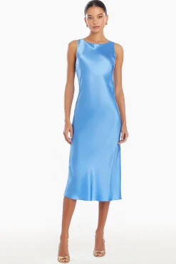 Online Amanda Uprichard Elaine Silk Dress Atlantic