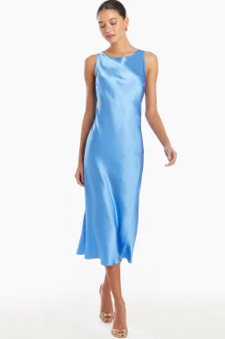 Online Amanda Uprichard Elaine Silk Dress Atlantic