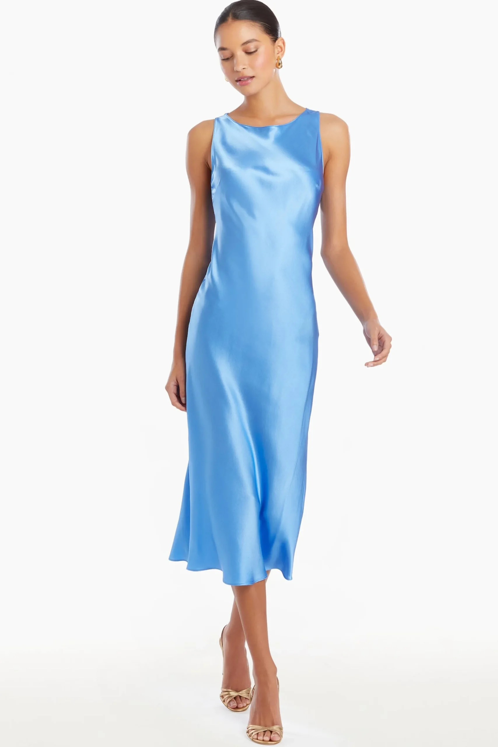 Online Amanda Uprichard Elaine Silk Dress Atlantic