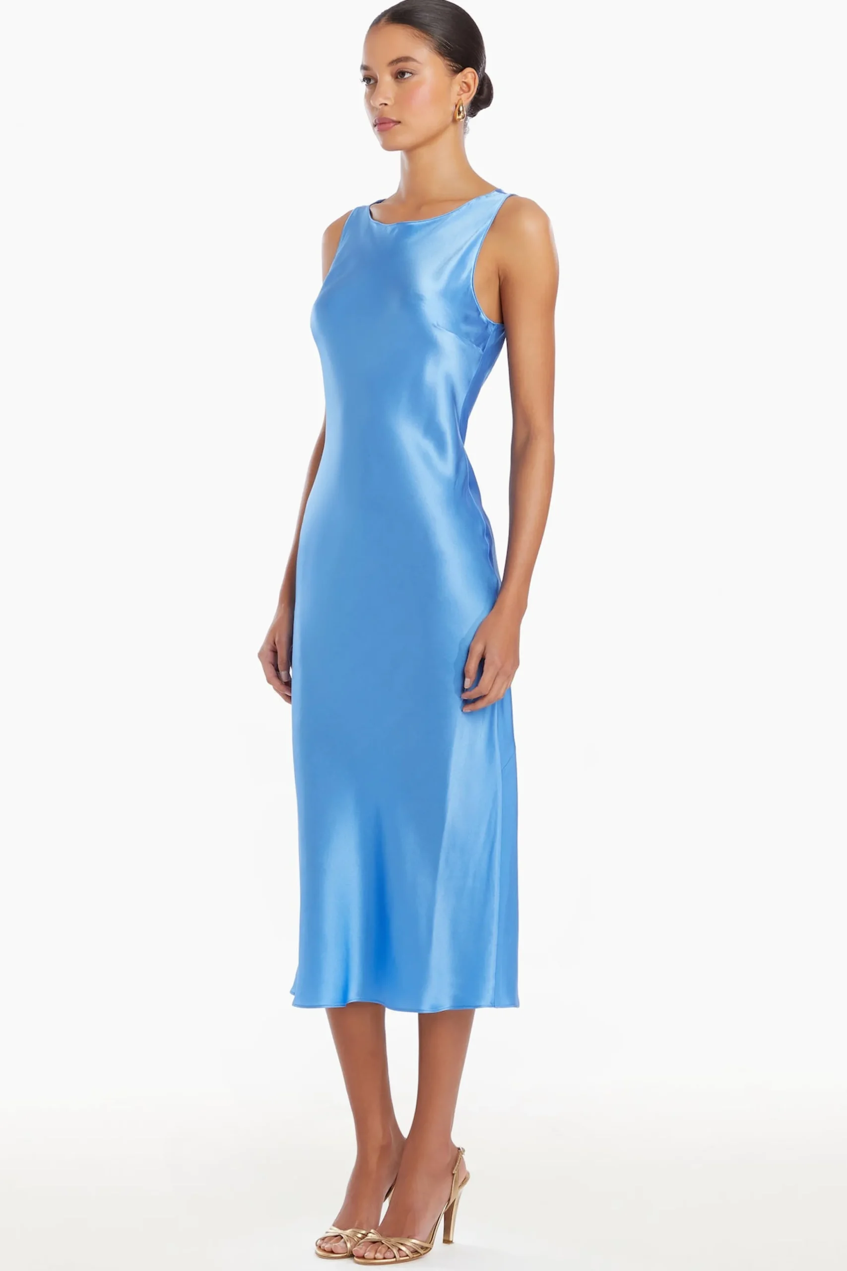Online Amanda Uprichard Elaine Silk Dress Atlantic