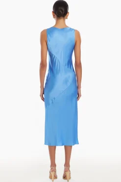Online Amanda Uprichard Elaine Silk Dress Atlantic