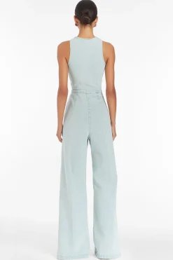Best Amanda Uprichard Ethan Denim Jumpsuit Iceberg