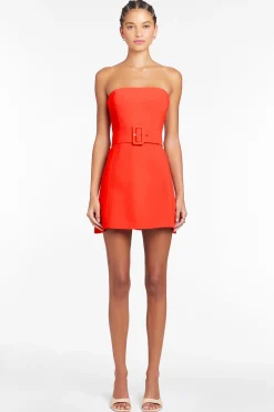 Outlet Amanda Uprichard Fae Dress Crimson