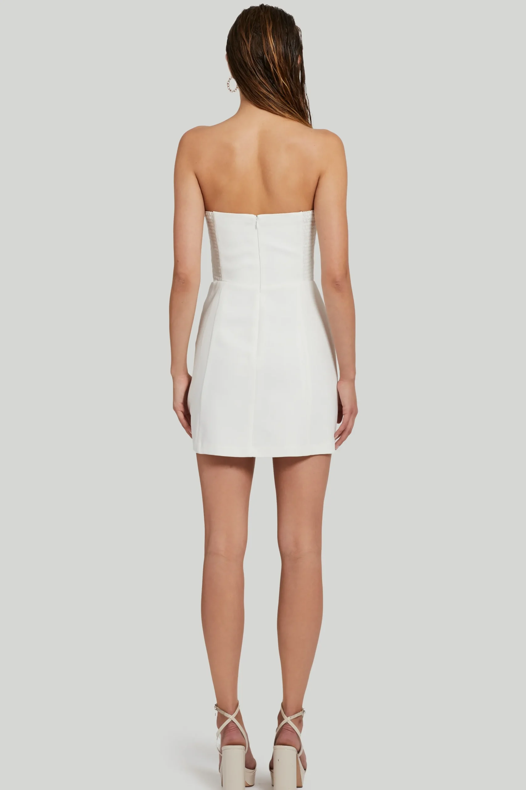 New Amanda Uprichard Fae Rose Dress Ivory