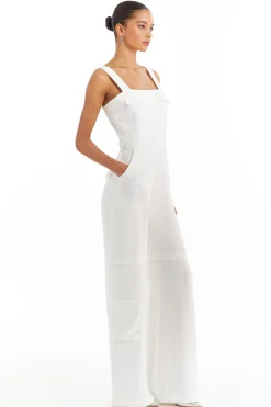 Best Amanda Uprichard Frida Jumpsuit Ivory