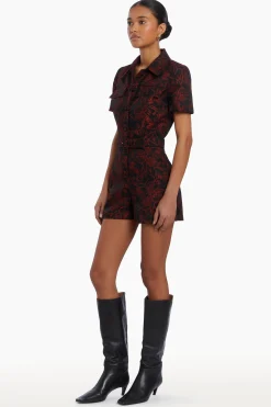 Hot Amanda Uprichard Ireland Romper Red/Black