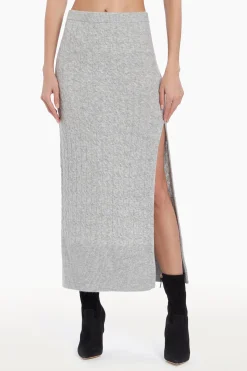 Clearance Amanda Uprichard Isla Skirt LightHeatherGray