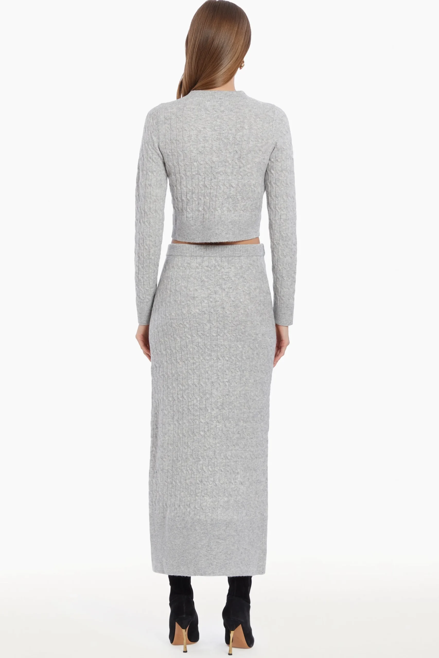 Discount Amanda Uprichard Isla Top LightHeatherGray