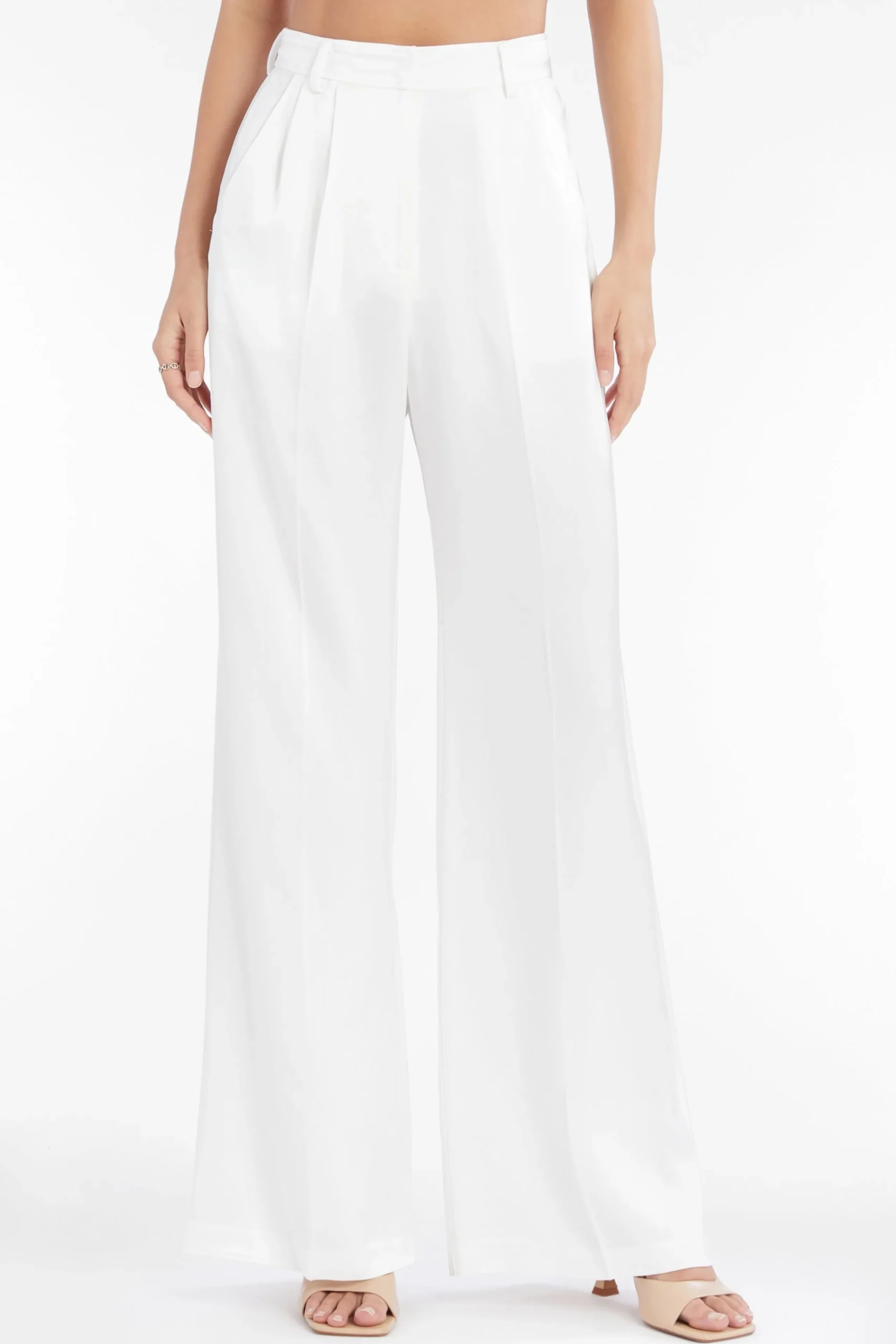 Discount Amanda Uprichard Jane Pants in Amalfi Ivory