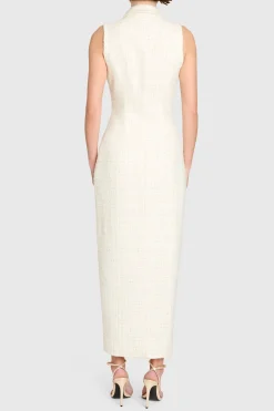 Hot Amanda Uprichard Keanu Dress White/Gold