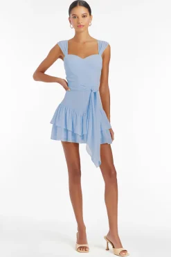 Clearance Amanda Uprichard Kendra Skort Romper BabyBlue