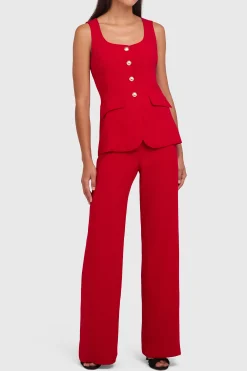 Hot Amanda Uprichard Kya Jumpsuit Scarlet