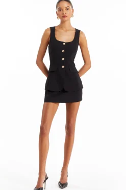 Amanda Uprichard Kya Romper Black