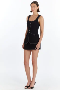 Sale Amanda Uprichard Kya Western Romper Black