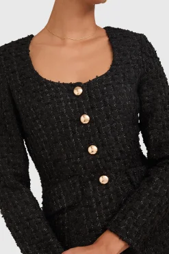 Sale Amanda Uprichard Long Sleeve Kya Romper Black