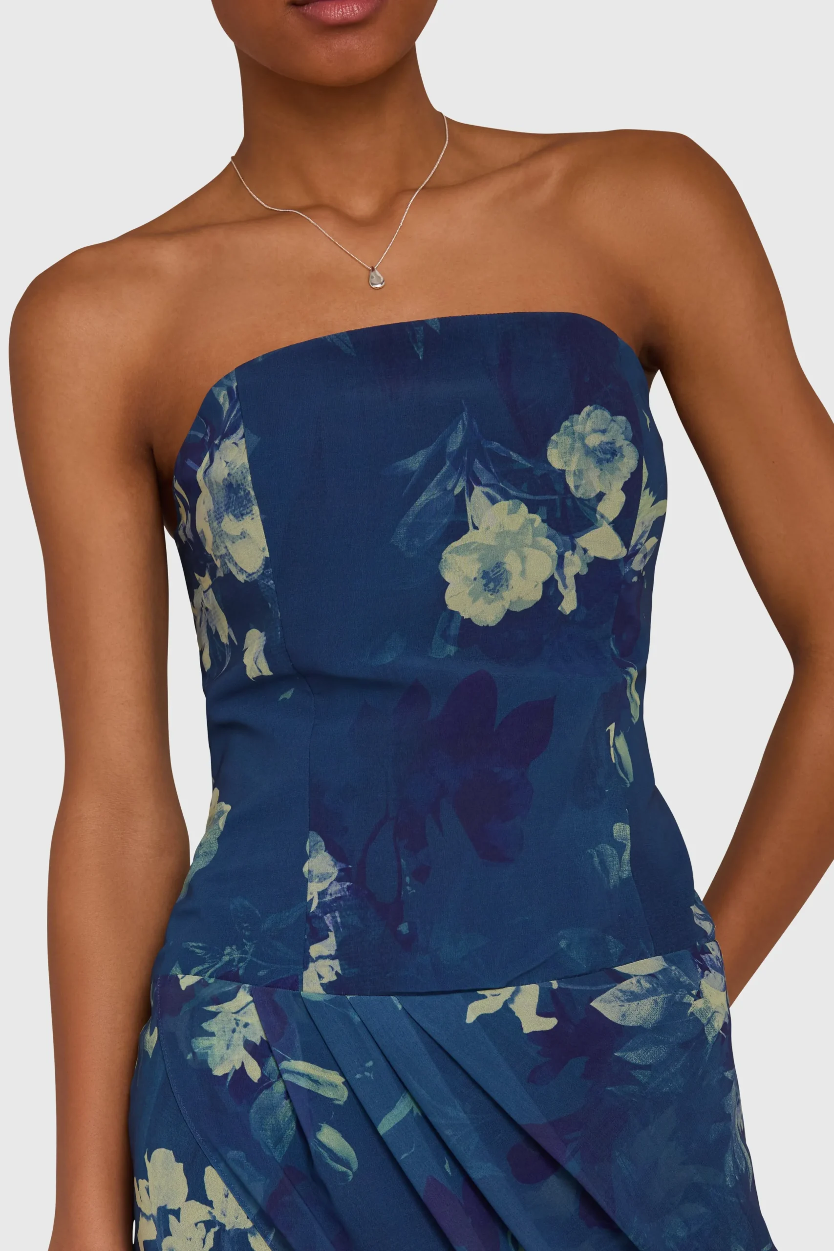 Amanda Uprichard Lotus Dress TwilightGarden