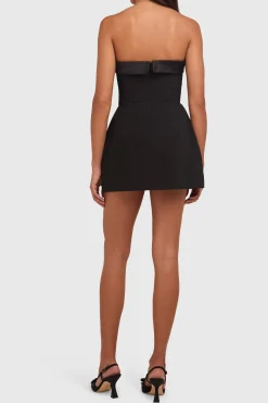 Outlet Amanda Uprichard Lucienne Skort Romper Black