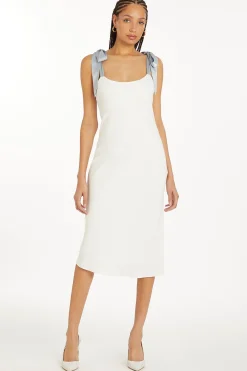 New Amanda Uprichard Lusana Dress Aero/Ivory
