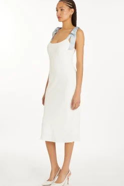 New Amanda Uprichard Lusana Dress Aero/Ivory