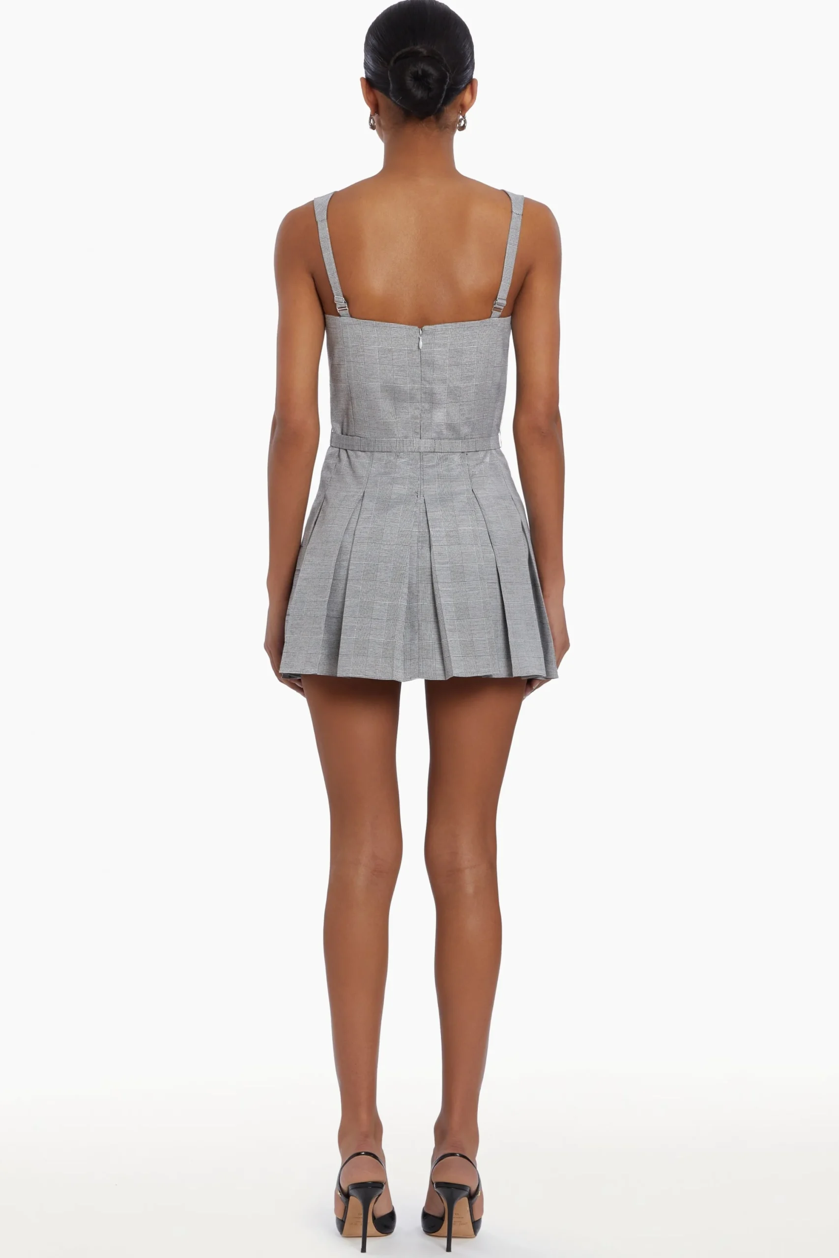 Outlet Amanda Uprichard Mercy Belted Skort Romper BusinessPlaid