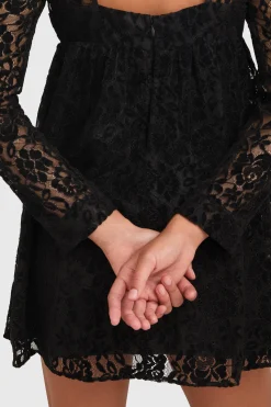 Discount Amanda Uprichard Monet Dress Black