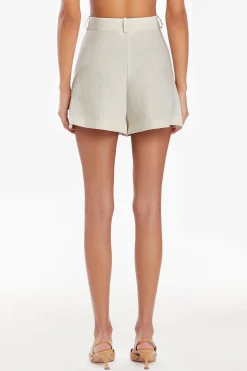 New Amanda Uprichard Noah Shorts Beige