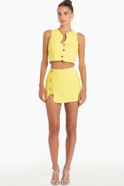 Outlet Amanda Uprichard Puzzle Skort ElectricYellow
