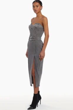 Clearance Amanda Uprichard Rogan Dress DarkGreyWash